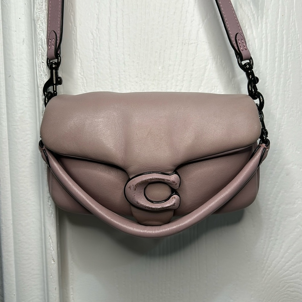 soft purple tabby coach bag